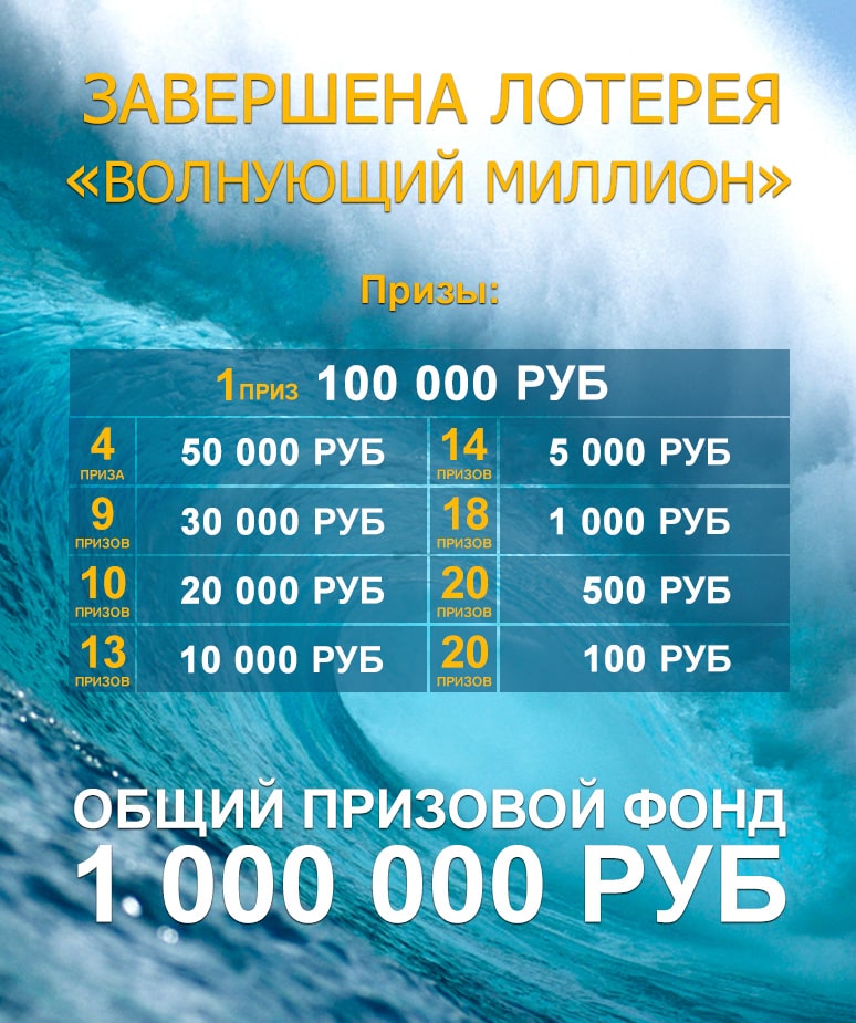 Лотерея "Волнующий миллион."